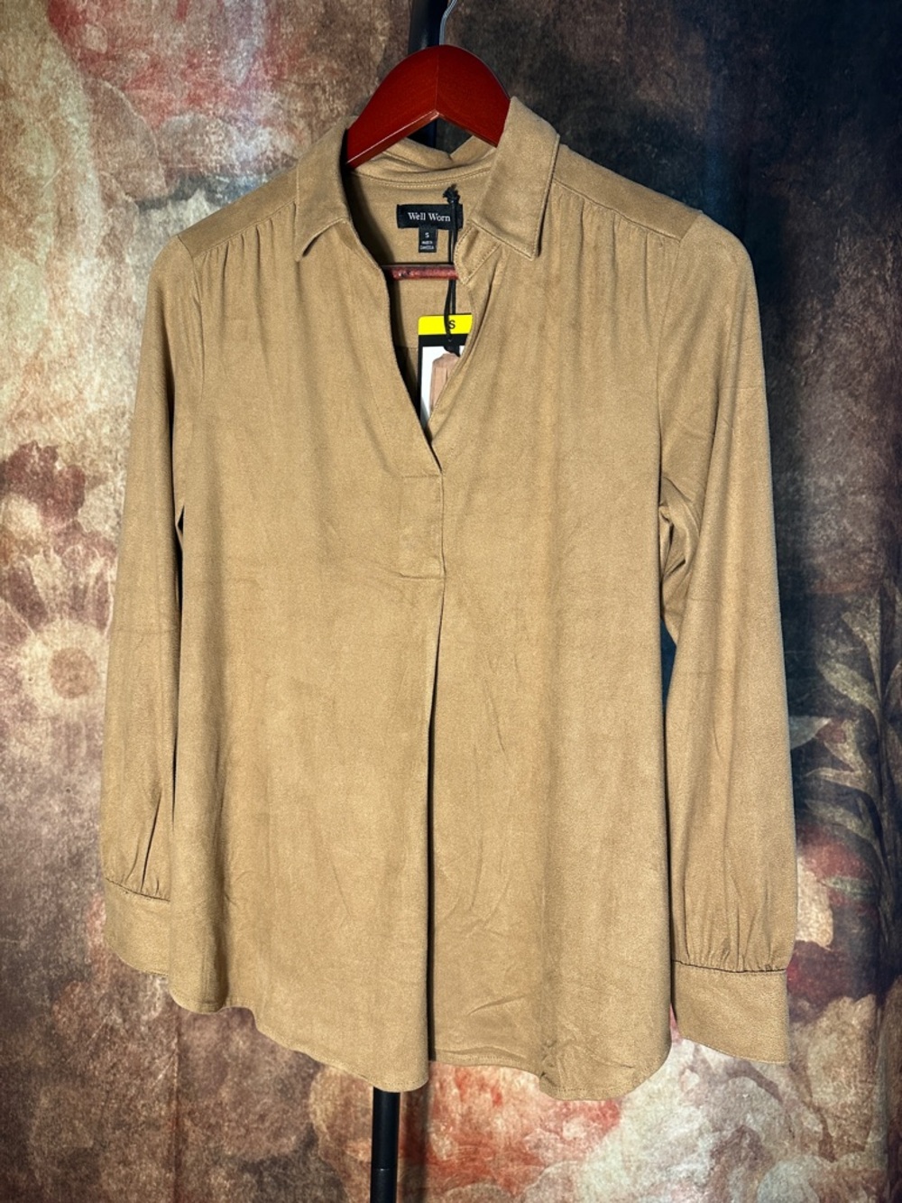 Well Worn Suede Blouse
